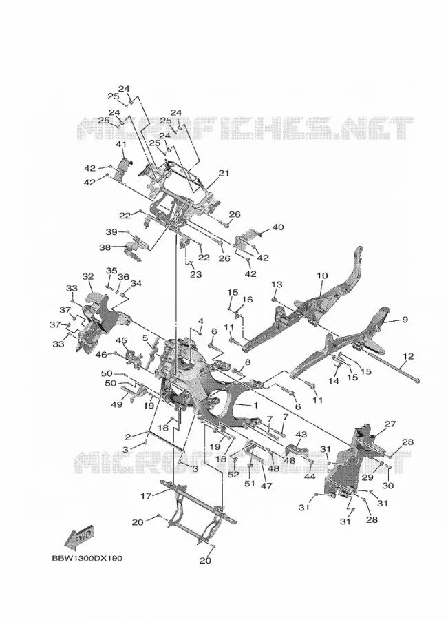 FRAME Yamaha SCOOTER 560 2024 TMAX  XP560D