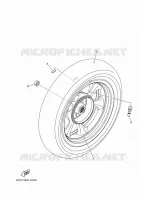 ACHTERWIEL voor Yamaha TRICITY 125 2024