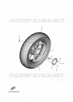 ACHTERWIEL voor Yamaha TRICITY 300 2024