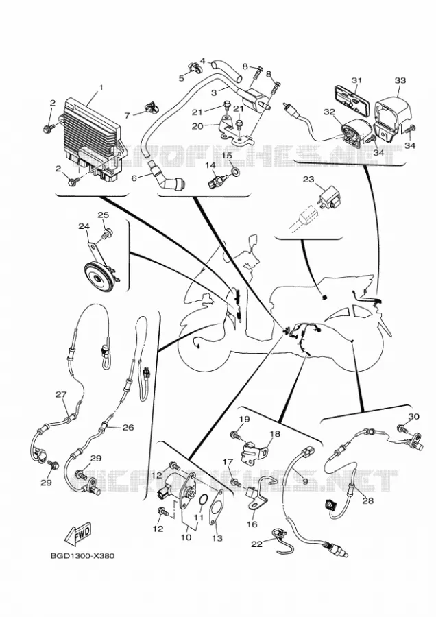 ELECTRISCH 2 Yamaha SCOOTER 155 2024 TRICITY  MWS155-A