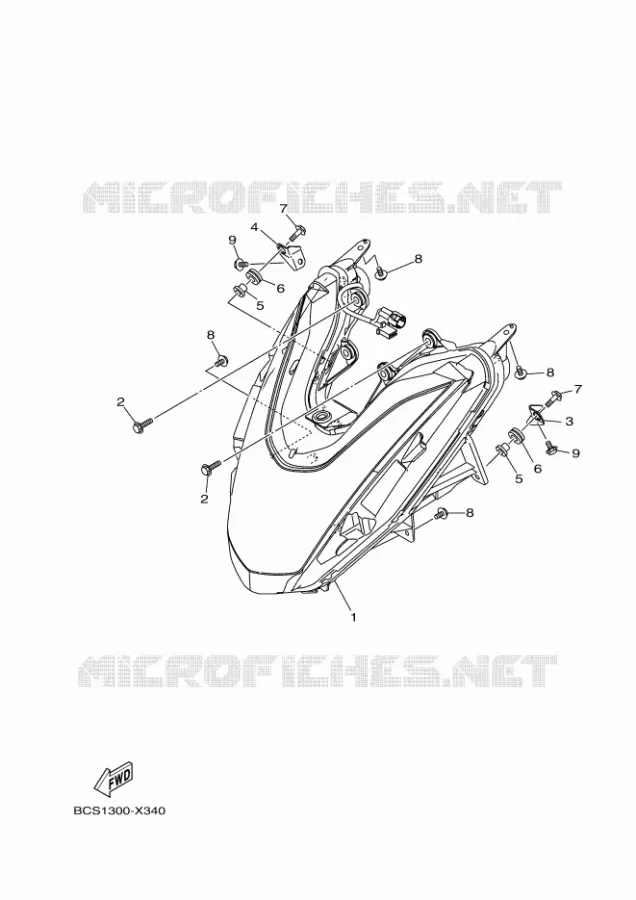 KOPLAMP Yamaha SCOOTER 155 2024 TRICITY  MWS155-A