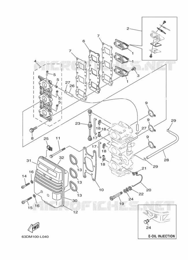 INLAAT Yamaha OUTBOARD ENGINES 40hp (29.4kW) 2019 40  40VMHOS