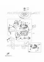 GENERATOR voor Yamaha 40V Electric Starter, Remote Control, Manual Tilt, Oil injection, Shaft 20
