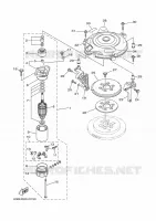 STARTMOTOR voor Yamaha 40V Electric Starter, Remote Control, Manual Tilt, Oil injection, Shaft 20