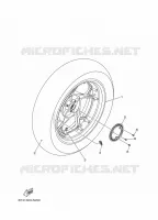 ACHTERWIEL / REM voor Yamaha XMAX 250 TECH MAX 2024