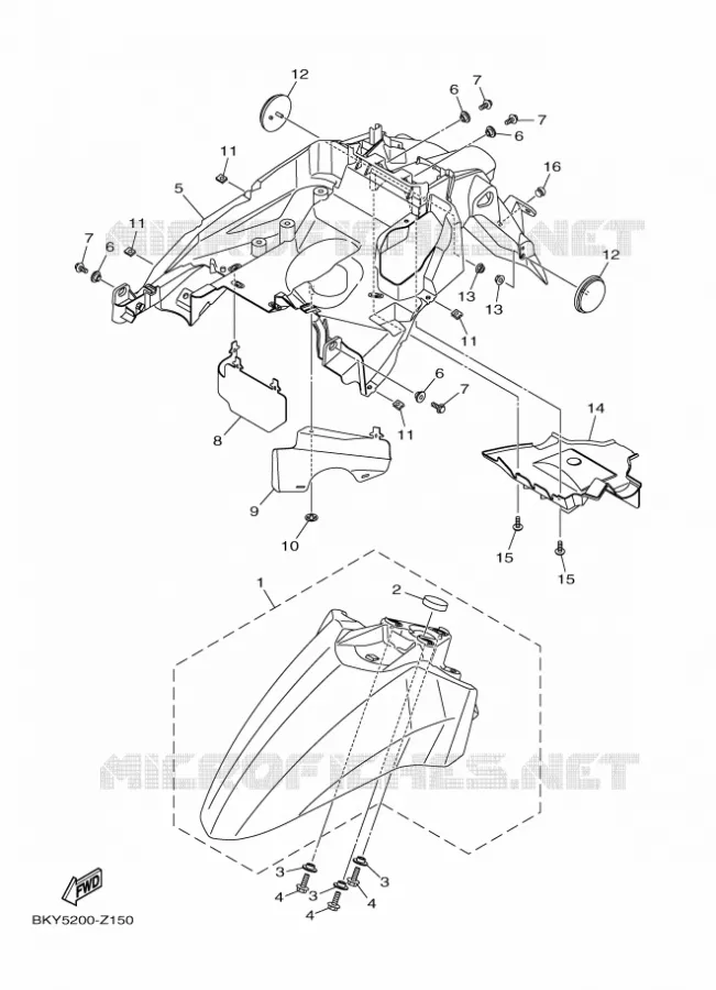 SPATBORD Yamaha SCOOTER 125 2024 RAYZR  LCG125