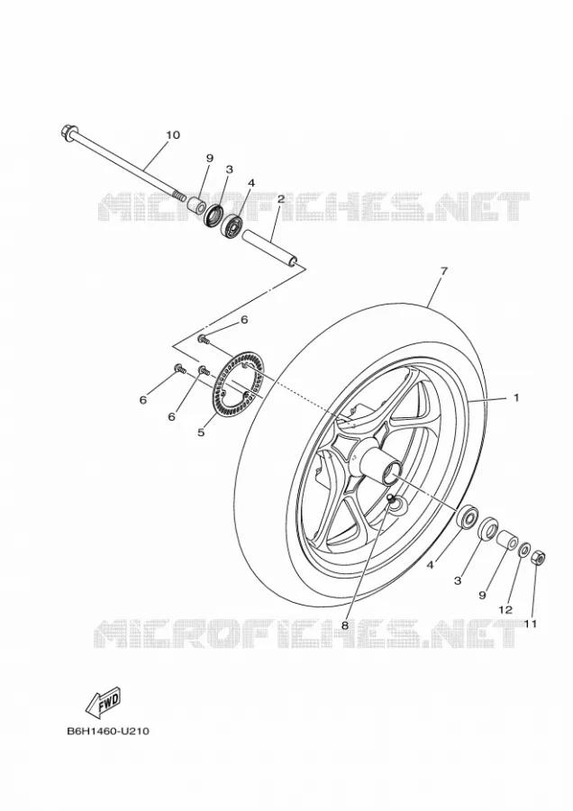 VOORWIEL Yamaha SCOOTER 155 2024 NMAX  GPD155-A