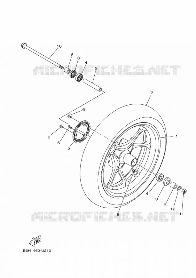 VOORWIEL Yamaha SCOOTER 155 2024 NMAX  GPD155-A