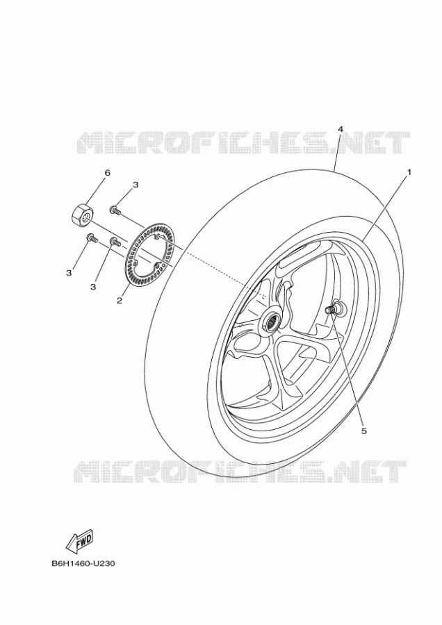 ACHTERWIEL Yamaha SCOOTER 155 2024 NMAX  GPD155-A