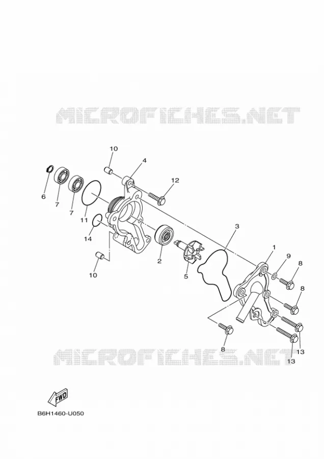 WATERPOMP / SLANGEN Yamaha SCOOTER 155 2024 NMAX  GPD155-A