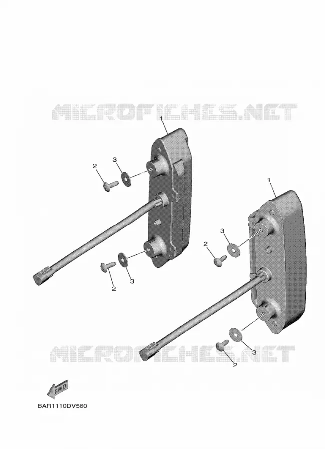 ACHTERLICHT Yamaha SIDE BY SIDE 850 2024 WOLVERINE  YXF850ES / YX85FPSR