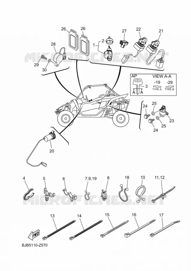 ELECTRISCH 3 Yamaha SIDE BY SIDE 1000 2024 YXZ  YXZ1000E