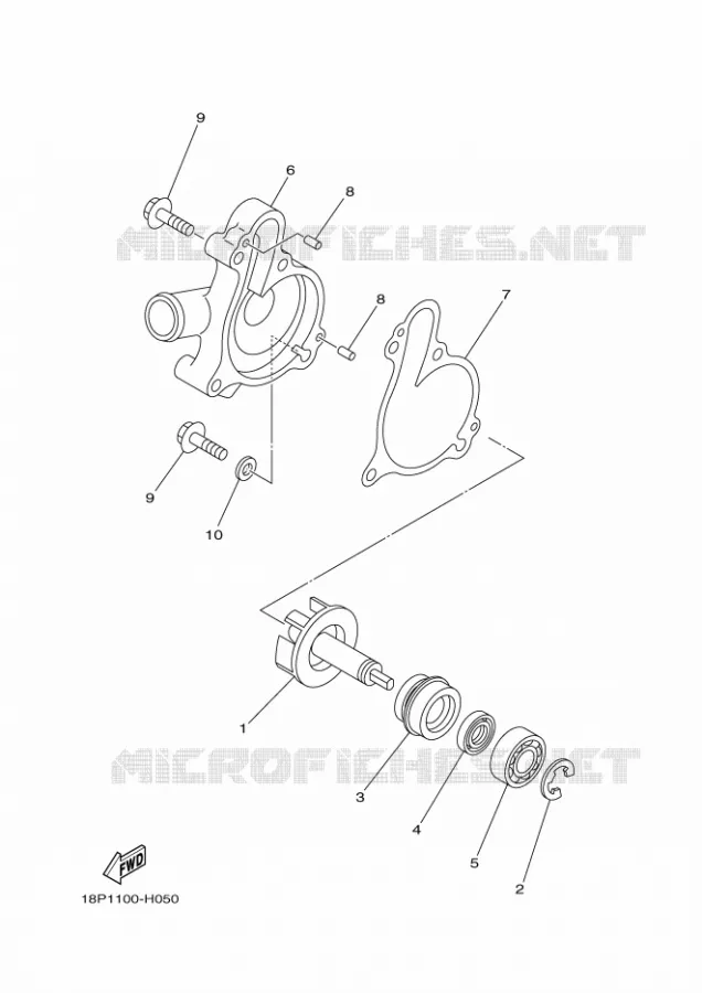 WATERPOMP  Yamaha QUAD 450 2024 YFZ  YFZ450R