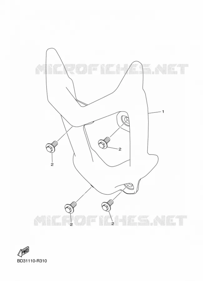 BUMPER Yamaha QUAD 110 2024 RAPTOR  YFM110R