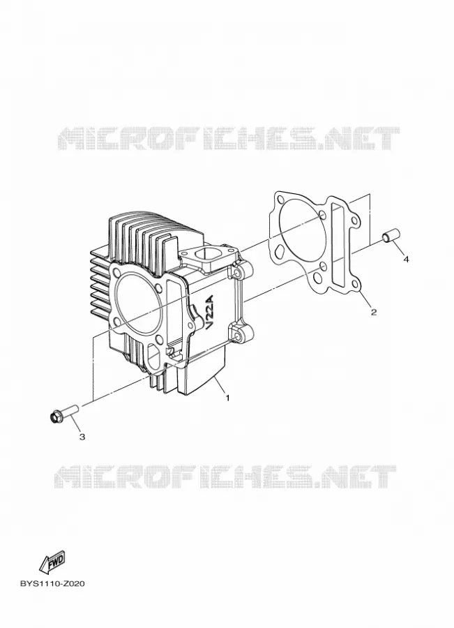 CILINDER Yamaha QUAD 110 2024 RAPTOR  YFM110R