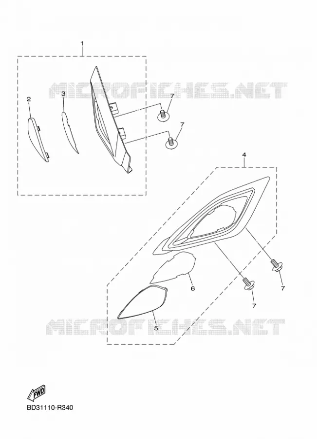 KOPLAMP Yamaha QUAD 110 2024 RAPTOR  YFM110R