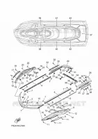 GUNWALE & MAT voor Yamaha FX CRUISER SVHO 2024