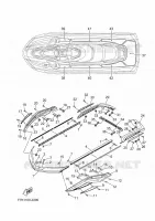 GUNWALE & MAT voor Yamaha FX CRUISER HO 2024