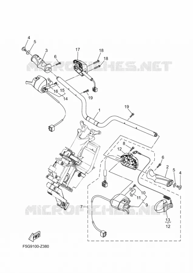 STUUR 1 Yamaha WAVERUNNER 1900 2024 FX  FX1900C