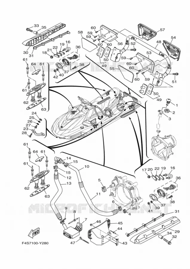 HULL & DECK Yamaha WAVERUNNER 1900 2024 VX  VX1900A-A