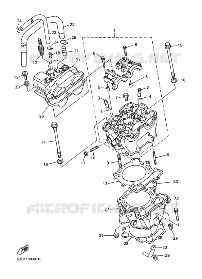 CILINDER Yamaha MOTO 426 2001 WRF  WR426F