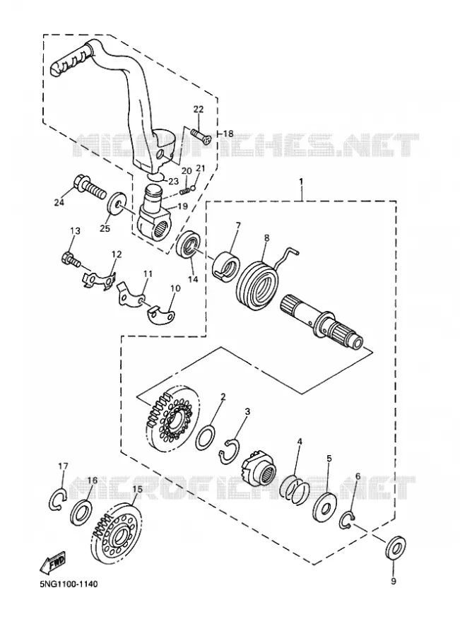 STARTMOTOR Yamaha MOTO 426 2001 WRF  WR426F