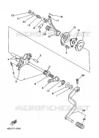 SCHAKEL STANG / PEDAAL voor Yamaha YFB250 1998