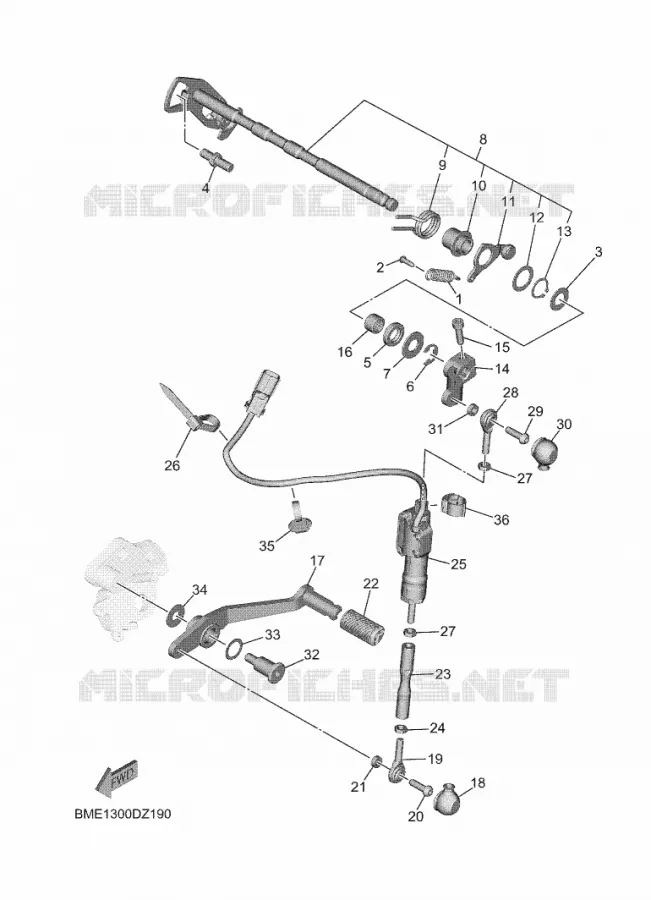 SCHAKEL STANG / PEDAAL Yamaha MOTO 900 2024 MT  MTN890