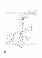 RADIATEUR / SLANG voor Yamaha MOUNTAIN MAX 800 154 ES 2021