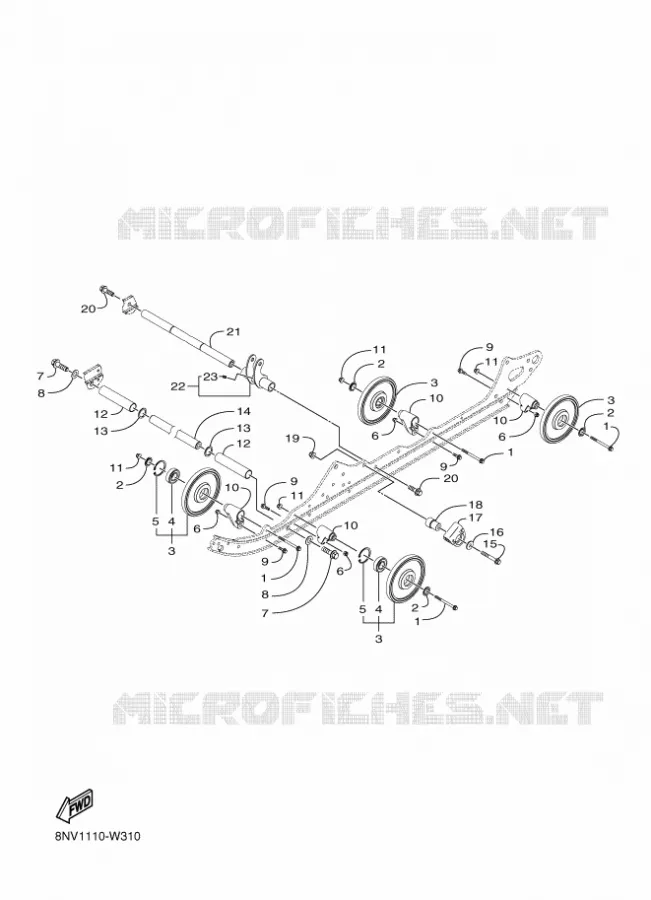 SPOOR OPHANGING 2 Yamaha snowmobiles 800 2021 TRANSPORTER  SXMP800