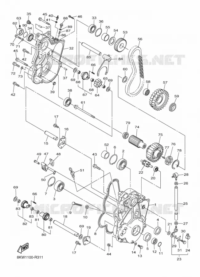 SPOOR AANDRIJVING 2 Yamaha snowmobiles 1000 2022 VK  VK10G