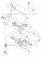 WATERPOMP / SLANGEN voor Yamaha SIDEWINDER X-TX SE 146 2022