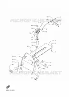 RADIATEUR / SLANG voor Yamaha MOUNTAIN MAX 800 154 ES 2022