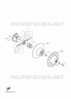 SECUNDAIRE POELIE voor Yamaha MOUNTAIN MAX 800 LE 165 2024