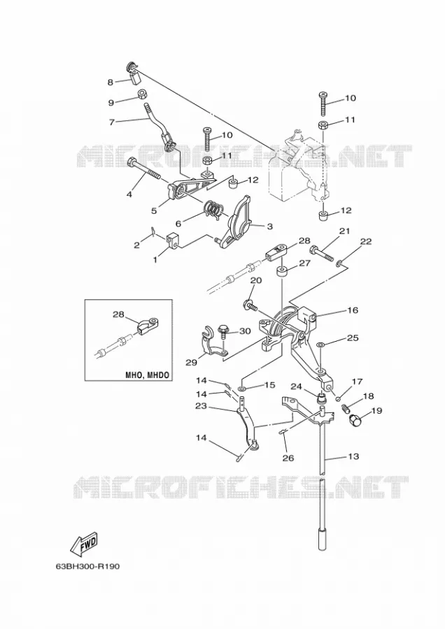 GASBEDIENING Yamaha OUTBOARD ENGINES 40hp (29.4kW) 2017 40  40VMHOS