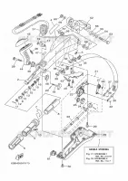 STUUR 1 voor Yamaha 40V Manual Starter, Tiller Handle, Manual Tilt, Oil injection, Shaft 20