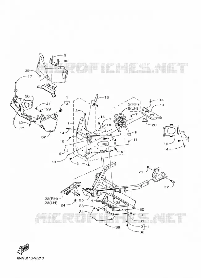 FRAME 1 Yamaha snowmobiles 1000 2024 SIDEWINDER  SRS10SGP