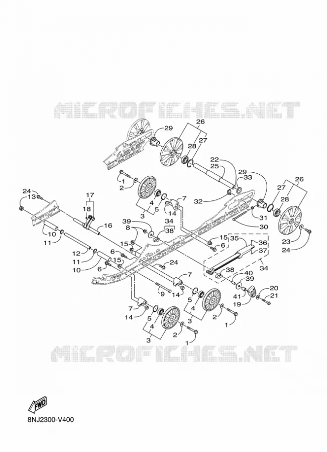 SPOOR OPHANGING 2 Yamaha snowmobiles 1000 2024 SIDEWINDER  SRS10SGP