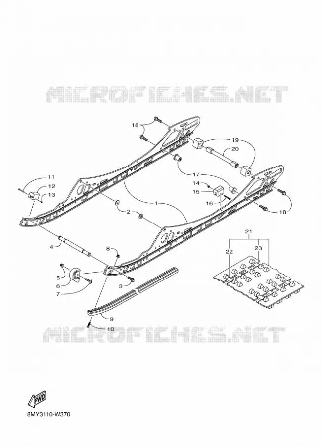 SPOOR OPHANGING 1 Yamaha snowmobiles 1000 2024 SIDEWINDER  SRS10SRXLP