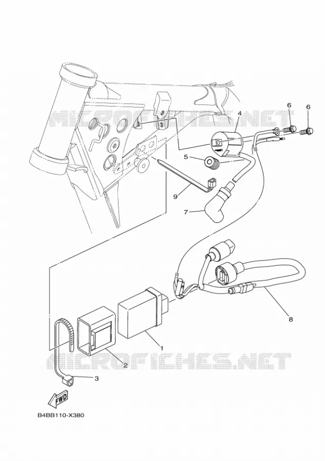 ELECTRISCH 1 Yamaha MOTO 85 2024 YZ  YZ85LWR