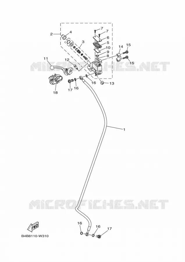 REMPOMP VOOR Yamaha MOTO 85 2024 YZ  YZ85LWR
