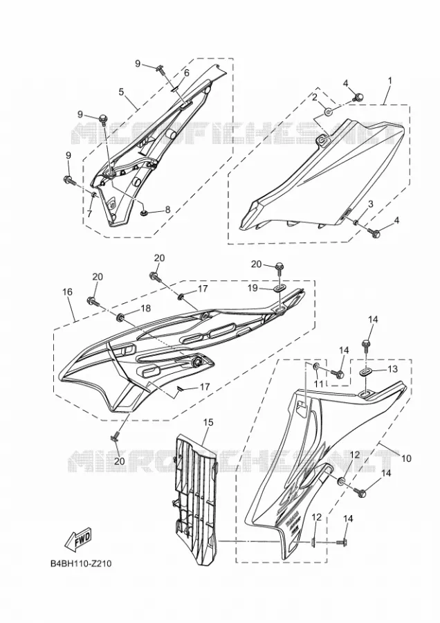 ZIJKUIPDEEL Yamaha MOTO 85 2024 YZ  YZ85LWR
