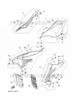 ZIJKUIPDEEL voor Yamaha YZ 125 2024