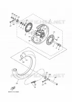 ACHTERWIEL voor Yamaha YZ 125 50TH ANNIVERSARY EDITION 2024