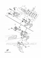 REMKLAUW ACHTER voor Yamaha YZ 125 50TH ANNIVERSARY EDITION 2024