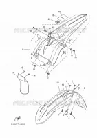 SPATBORD voor Yamaha YZ 125 50TH ANNIVERSARY EDITION 2024