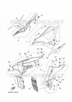 ZIJKUIPDEEL voor Yamaha YZ 125 50TH ANNIVERSARY EDITION 2024