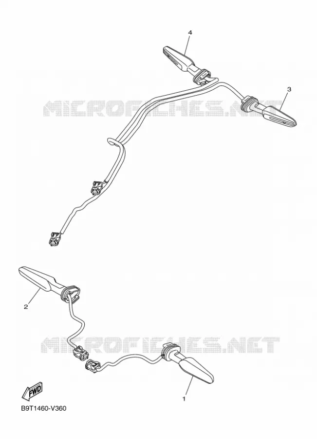 KNIPPERLICHT Yamaha MOTO 300 2024 MT  MTN320-A