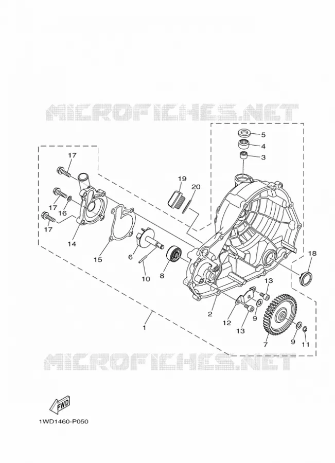 WATERPOMP / SLANGEN Yamaha MOTO 300 2024 MT  MTN320-A