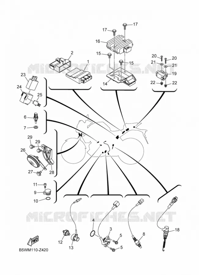 ELECTRISCH 2 Yamaha MOTO 300 2024 MT  MTN320-A